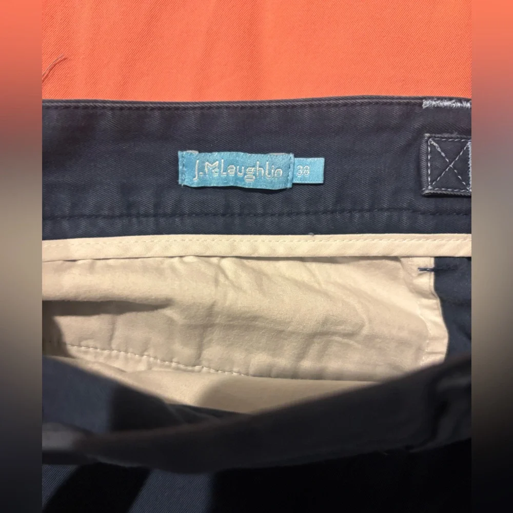 J. McLaughlin Men's Coral and Navy Flat Front Shorts Bundle‎